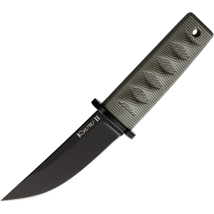 Couteau Cold Steel Kyoto II Green Lame Acier 8Cr13MoV Black Manche Kray-Ex Etui Secure-Ex CS17DBODBK - Livraison Gratuite