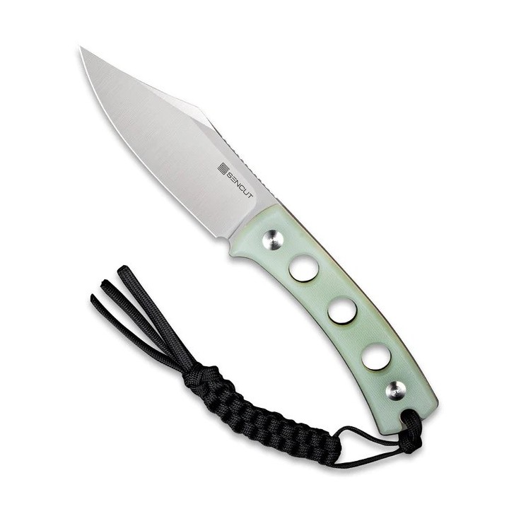 Couteau SENCUT Waxahachie Jade Manche G10 Lame Acier 9Cr18MoV Satin Etui Kydex SA11B - Livraison Gratuite