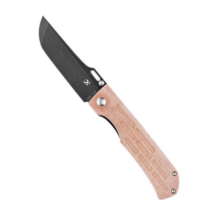 Couteau Kansept Reedus Brown Manche Micarta Lame Acier 154CM Manche Micarta Linerlock Clip KT1041A5 - Livraison Gratuite