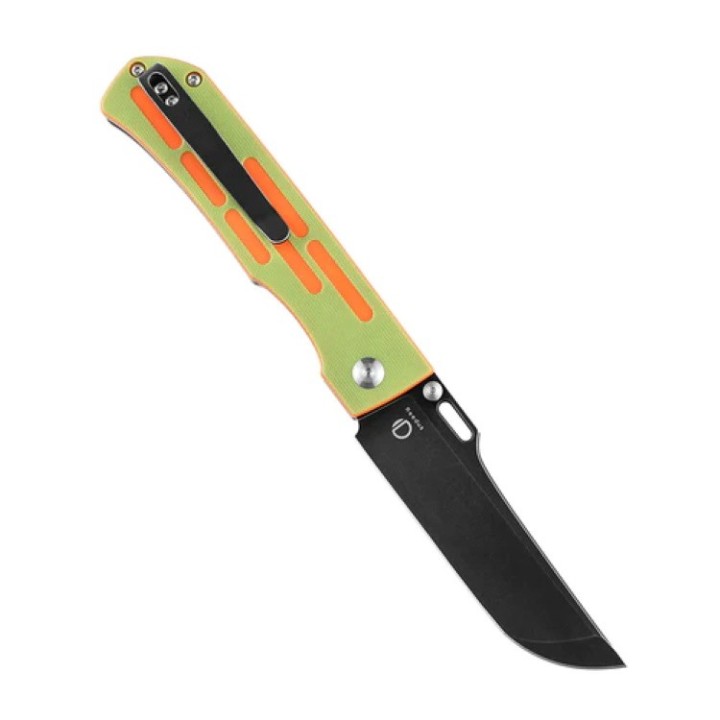 Couteau Kansept Reedus Green&Orange Manche G10 Lame Acier 154CM Manche G10 Linerlock Clip KT1041A3 - Livraison Gratuite