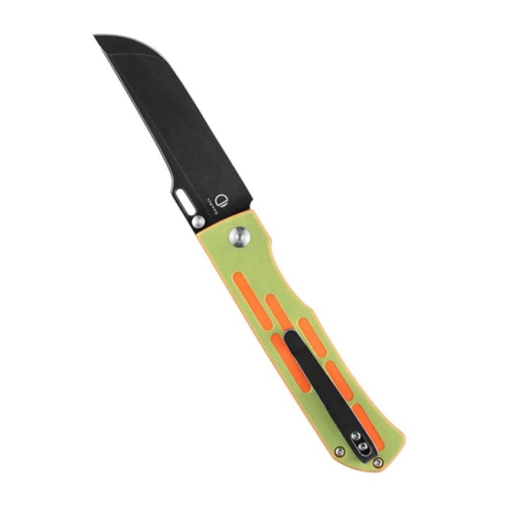 Couteau Kansept Reedus Green&Orange Manche G10 Lame Acier 154CM Manche G10 Linerlock Clip KT1041A3 - Livraison Gratuite