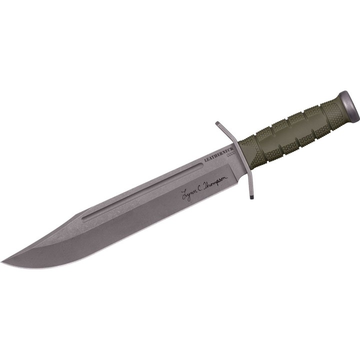 Couteau Cold Steel Thompson Signature Leatherneck Lame Acier D2 Manche OD Green Etui Secure-Ex CS39LSFCAA - Livraison Gratuite
