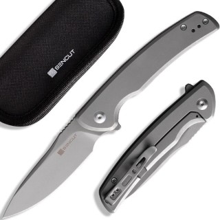 Couteau SENCUT Tynan Gay Manche Acier Lame Acier 10Cr15CoMoV IKBS Framelock Clip SA10B - Livraison Gratuite