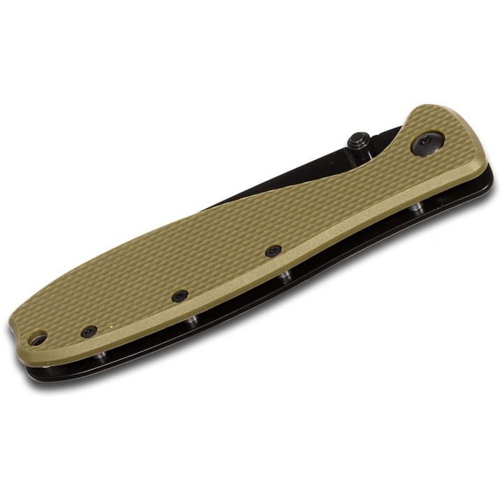Couteau Esee Zancudo Olive Lame Black Acier D2 Manche FRN Framelock BRKR2ODB - Livraison Gratuite