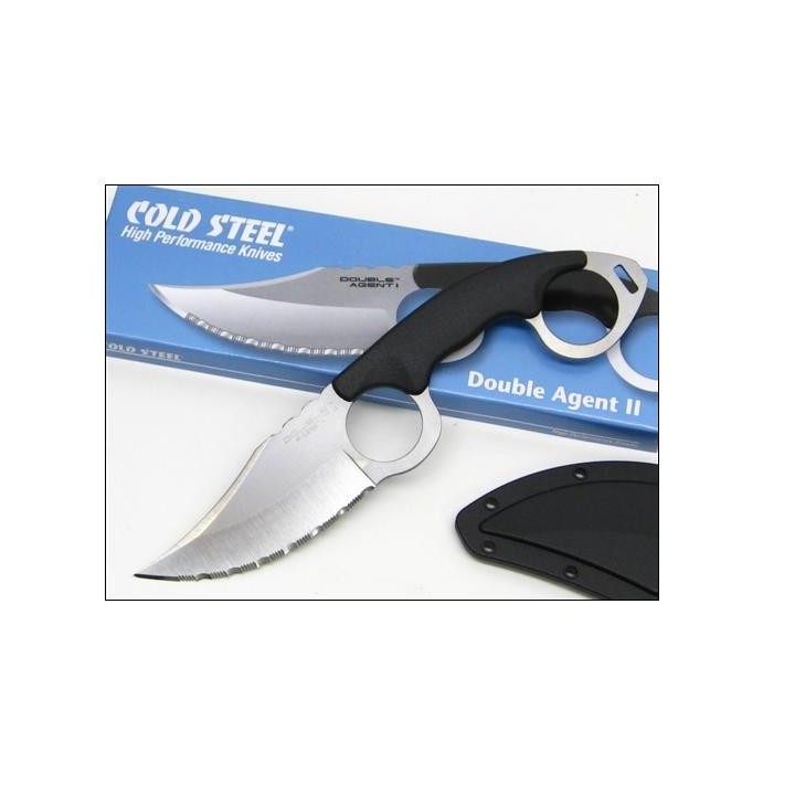 Cold Steel Double Agent II Serrated -Couteau Cold Steel CS39FNS