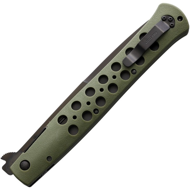 Couteau Cold Steel Ti-Lite 6 OD Green Lame Acier AUS-8 Manche Zytel Linerlock CS26SXPODBK - Livraison Gratuite