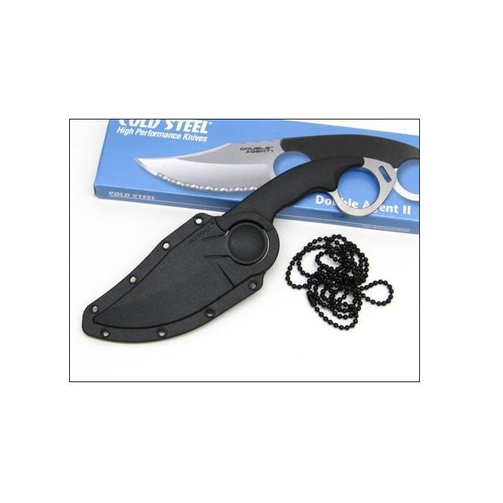 Cold Steel Double Agent II Serrated -Couteau Cold Steel CS39FNS
