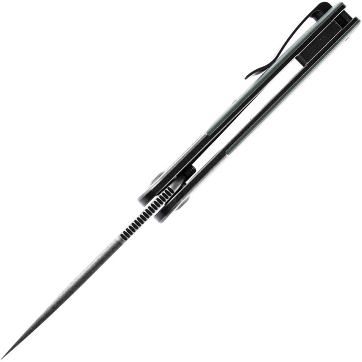 Couteau Kansept Reverie Green Manche G10/Titane Lame S35VN IKBS Framelock Clip K2025A6 - Livraison Gratuite