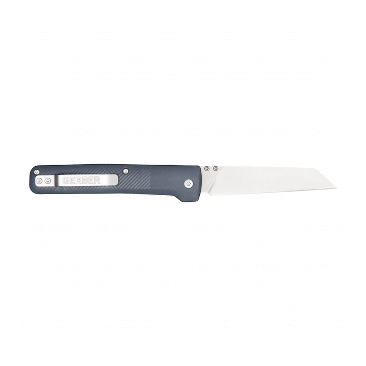 Couteau Gerber Pledge Bue Lame Wharncliffe 7Cr17MoV Manche FRN Linerlock Clip G1884 - Livraison Gratuite
