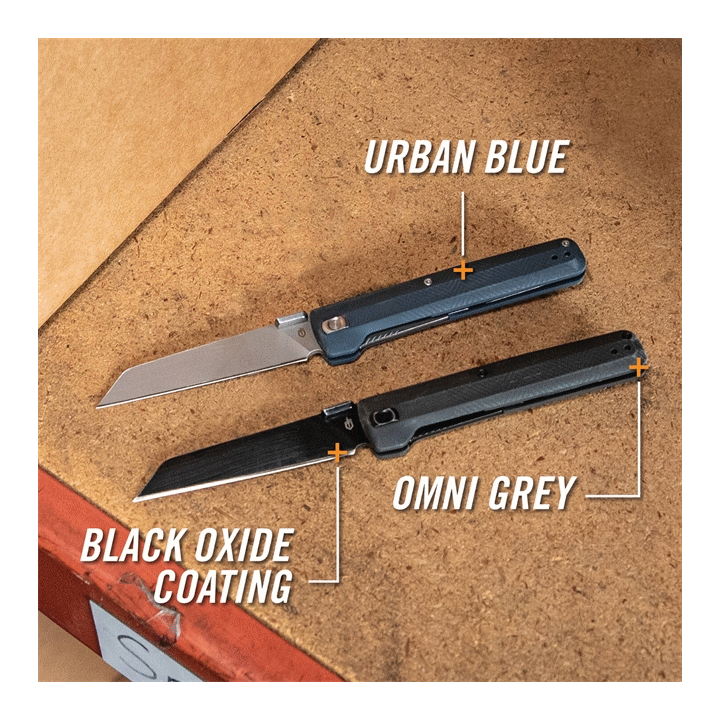 Couteau Gerber Pledge Bue Lame Wharncliffe 7Cr17MoV Manche FRN Linerlock Clip G1884 - Livraison Gratuite