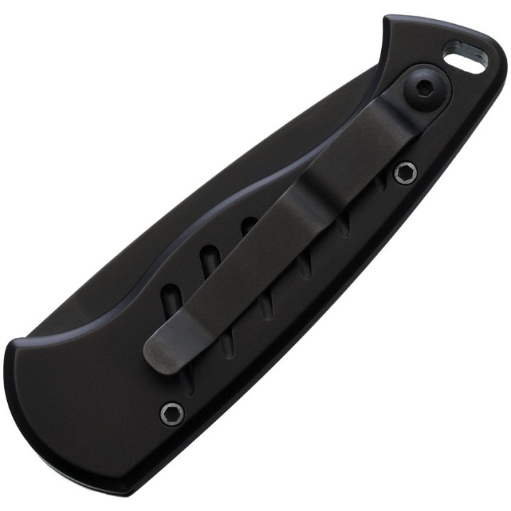 Couteau Automatique Piranha Fingerling Black Lame Acier 154Cm Manche Alum Button Lock Clip USA PKCP2BKT - Livraison Gratuite