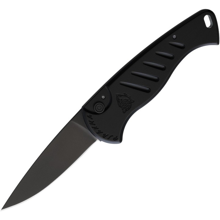 Couteau Automatique Piranha Fingerling Black Lame Acier 154Cm Manche Alum Button Lock Clip USA PKCP2BKT - Livraison Gratuite