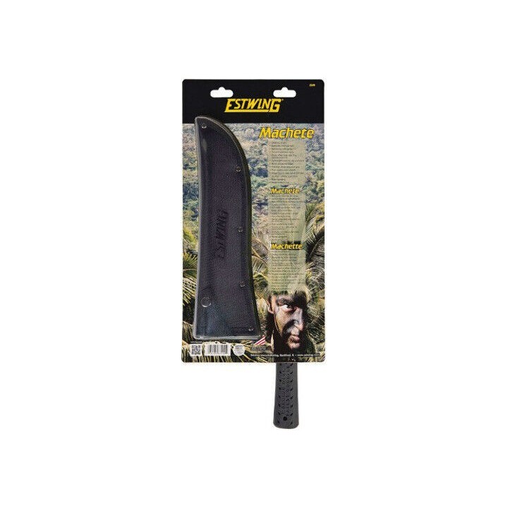 Couteau Bowie Estwing Machete Lame Forgée Manche Caoutchouc Etui Nylon Made USA ESEBM - Livraison Gratuite