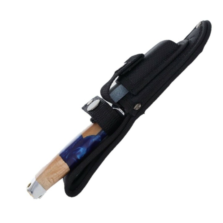 Couteau Puukko Rough Ryder Resine/Wood Lame Acier 440 Manche Résine & Bois Etui Nylon RR2239 - Livraison Gratuite