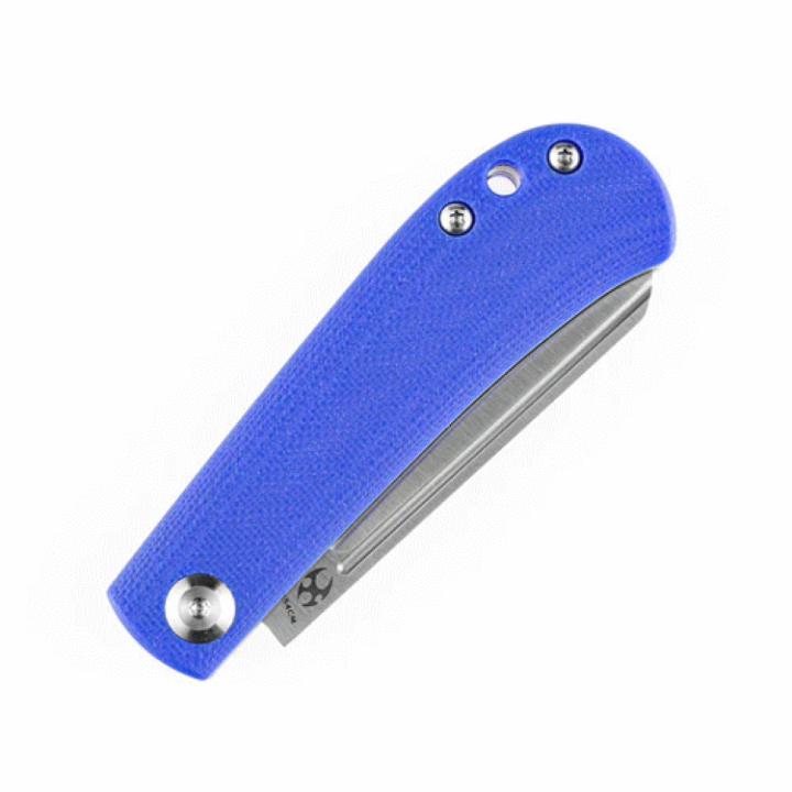 Couteau Kansept Bevy Blue Manche G10 Lame Sheepfoot Acier 154CM Slip Joint KT2026F5 - Livraison Gratuite