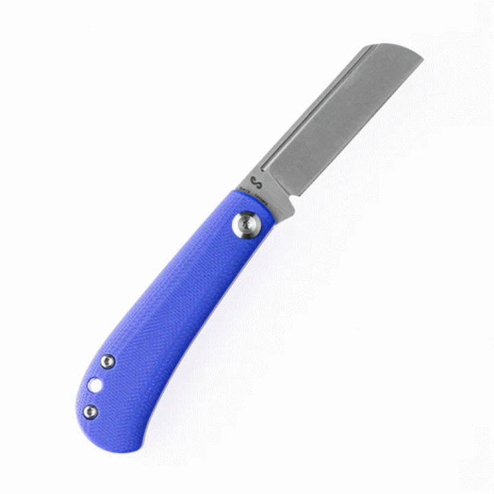 Couteau Kansept Bevy Blue Manche G10 Lame Sheepfoot Acier 154CM Slip Joint KT2026F5 - Livraison Gratuite