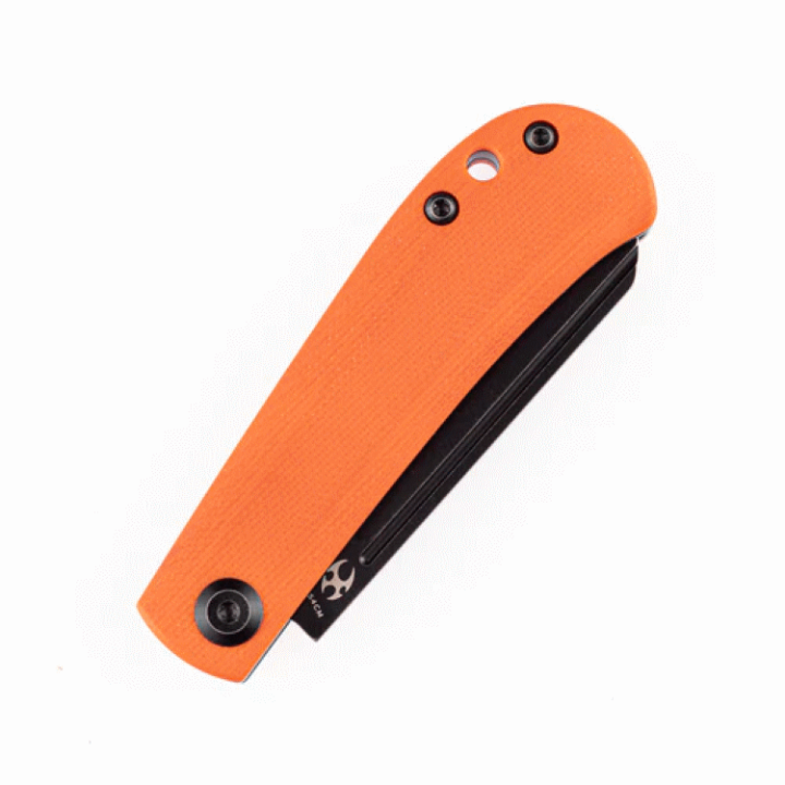 Couteau Kansept Bevy Orange Manche G10 Lame Sheepfoot Acier 154CM Slip Joint KT2026F6 - Livraison Gratuite