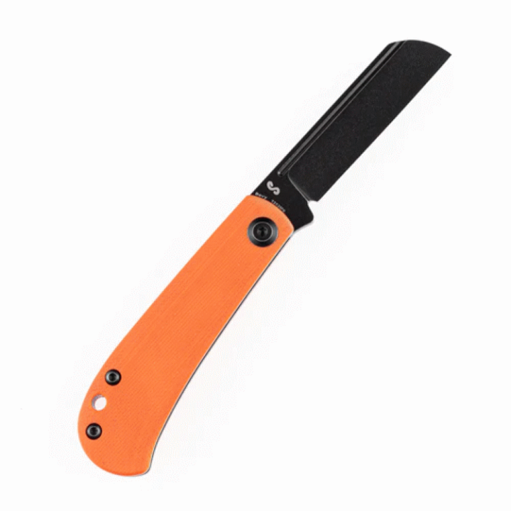 Couteau Kansept Bevy Orange Manche G10 Lame Sheepfoot Acier 154CM Slip Joint KT2026F6 - Livraison Gratuite