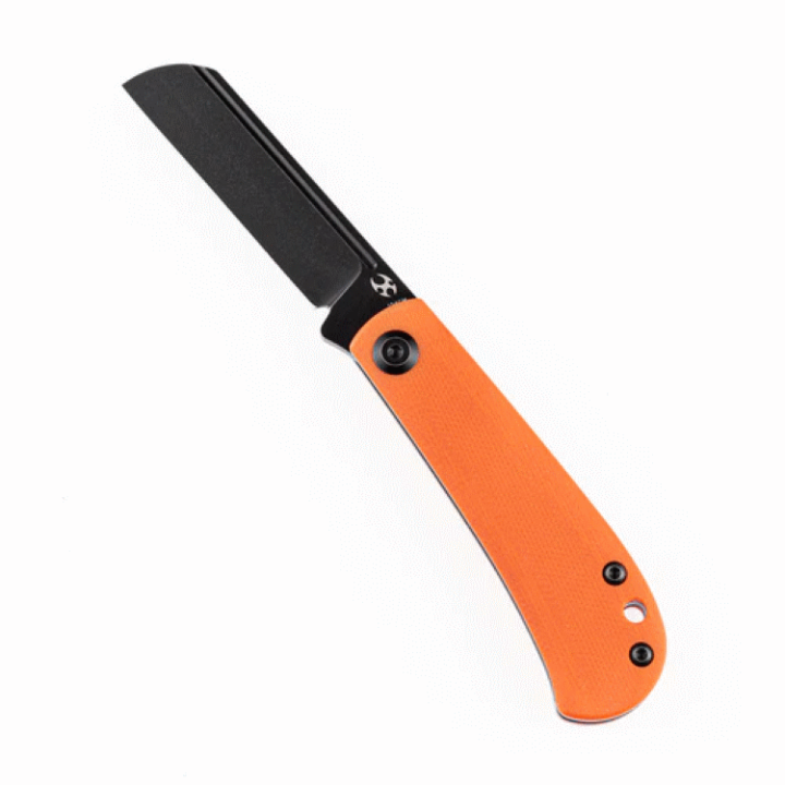 Couteau Kansept Bevy Orange Manche G10 Lame Sheepfoot Acier 154CM Slip Joint KT2026F6 - Livraison Gratuite