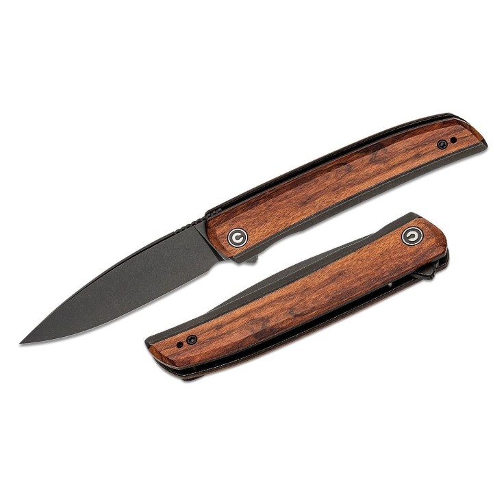 Couteau CIVIVI Savant Manche Cuibourtia Lame Acier 14C28N IKBS Framelock Clip CIVC20063B1 - Livraison Gratuite
