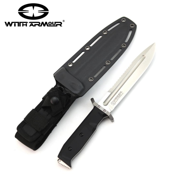 Couteau Tactical WithArmour Expendable Lame Acier D2 Manche G10 Etui Kydex WAR099BKD2 - Livraison Gratuite
