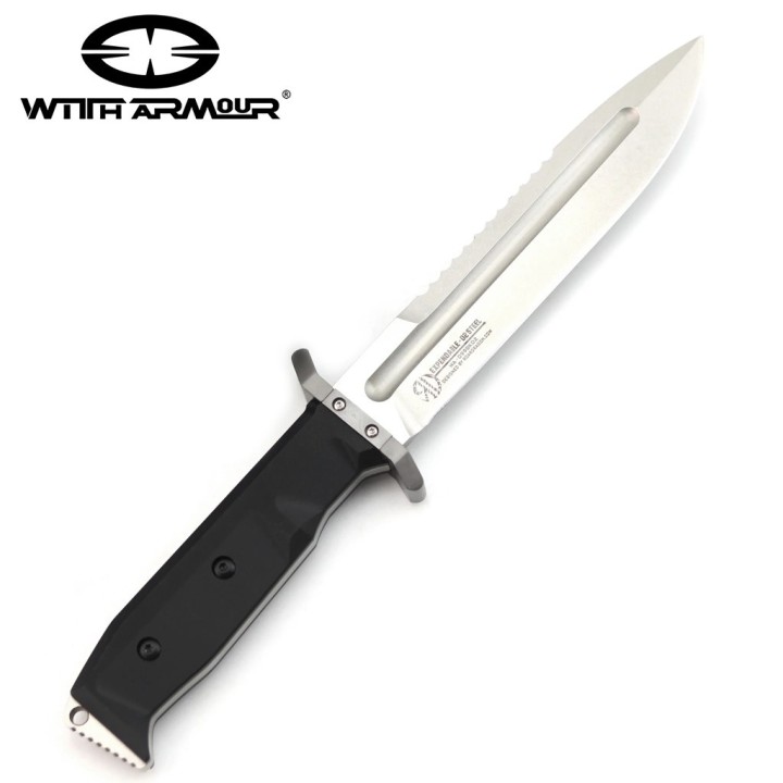 Couteau Tactical WithArmour Expendable Lame Acier D2 Manche G10 Etui Kydex WAR099BKD2 - Livraison Gratuite