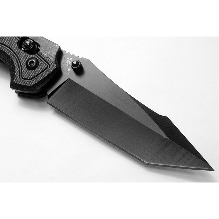 Couteau Tactical S-TEC Rapid Lock Black Manche G10 Lame Tanto Acier 8Cr14MoV Clip STTS034 - Livraison Gratuite