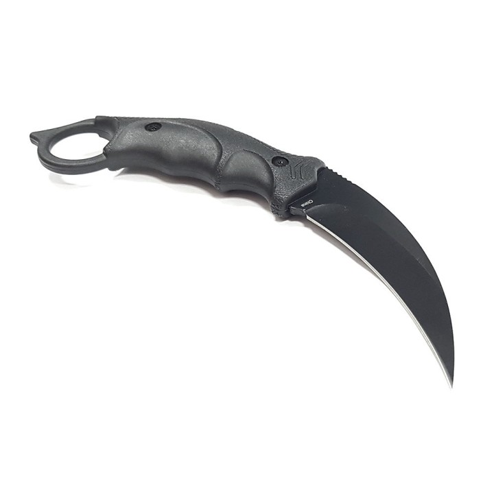Lot de 3 S-TEC Karambit Lame Acier 3CR13 Manche Abs Etui Plastique STTS201BK - Livraison Gratuite