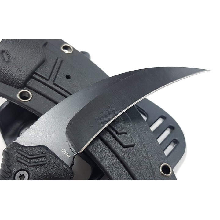 Lot de 3 S-TEC Karambit Lame Acier 3CR13 Manche Abs Etui Plastique STTS201BK - Livraison Gratuite