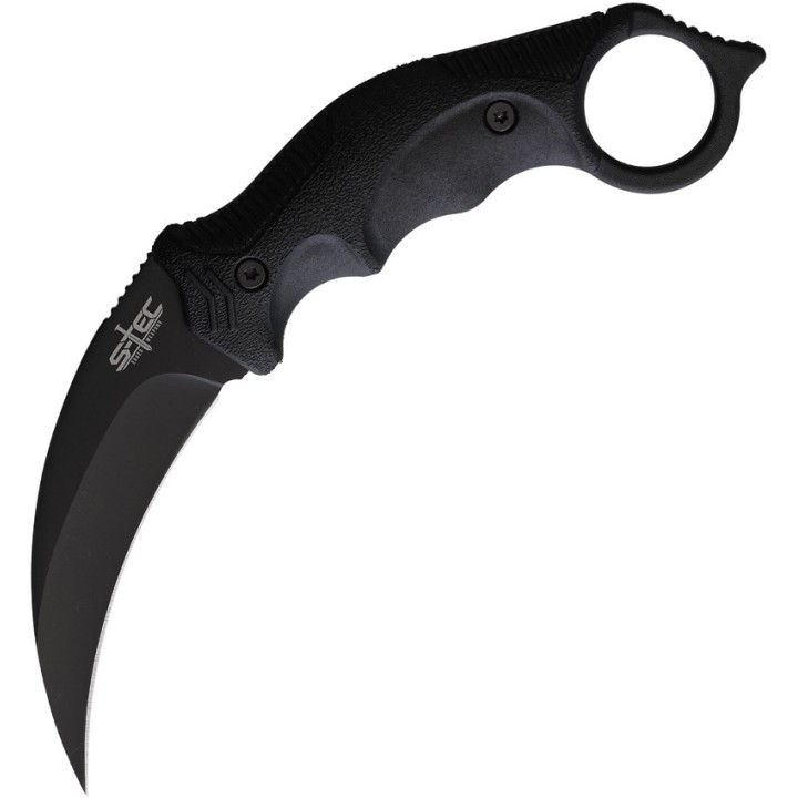 Lot de 3 S-TEC Karambit Lame Acier 3CR13 Manche Abs Etui Plastique STTS201BK - Livraison Gratuite