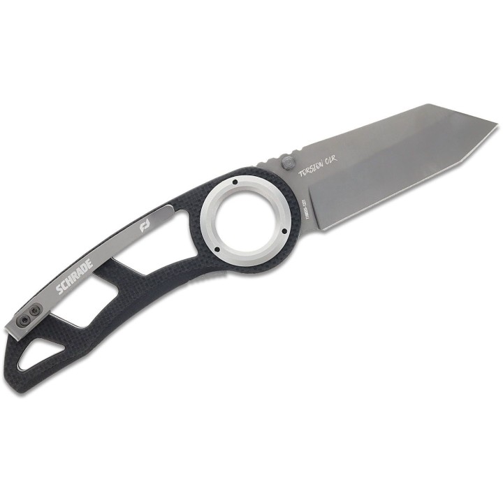 Couteau Schrade Delta Class Torsion Lame Tanto Acier AUS-8 Manche G10 Linerlock Clip SCH1159326 - Livraison Gratuite