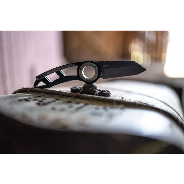 Couteau Schrade Delta Class Torsion Lame Tanto Acier AUS-8 Manche G10 Linerlock Clip SCH1159326 - Livraison Gratuite