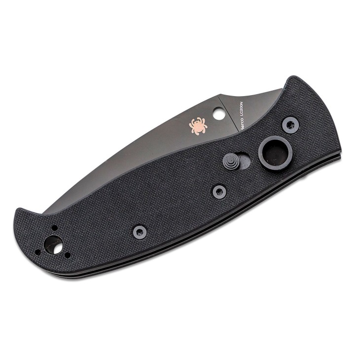 Couteau Automatique Spyderco Autonomy 2 AUTO Lame Acier LC200N Serr Manche G10 Button Lock USA SC165GPSBBK2 - Livraison Gratuite