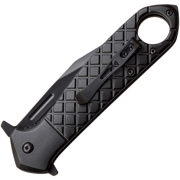 Couteau Tac Force Tactical Urban Black A/O Lame Tanto Acier 3Cr13 Manche Aluminium Linerlock Clip TF1042BK - Livraison Gratuite 
