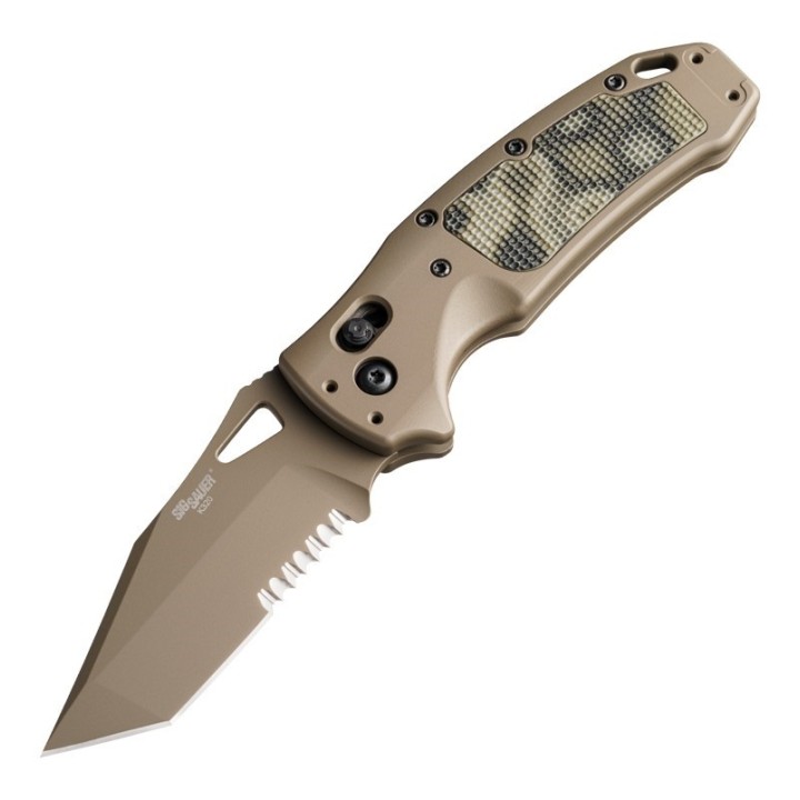 Couteau SIG Sauer K320 AXG Scorpion ABLE Lock Lame Tanto Acier S30V Manche Alu/GMascus Made USA SIG36368 - Livraison Gratuite