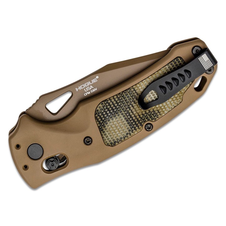 Couteau SIG Sauer K320 AXG Scorpion ABLE Lock Lame Tanto Acier S30V Manche Alu/GMascus Made USA SIG36368 - Livraison Gratuite