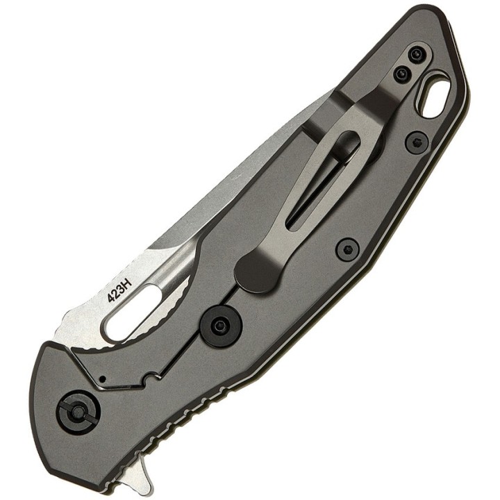 Couteau SKIF Knives Defender Olive Manche G10 Lame Acier 9Cr18MoV IKBS Framelock Clip SKF423SEG - Livraison Gratuite