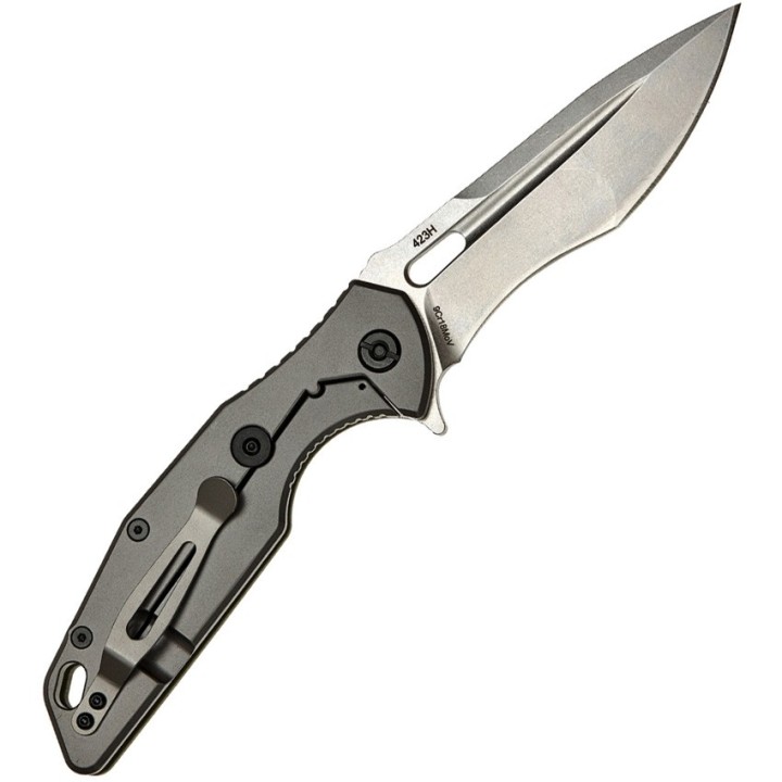 Couteau SKIF Knives Defender Olive Manche G10 Lame Acier 9Cr18MoV IKBS Framelock Clip SKF423SEG - Livraison Gratuite