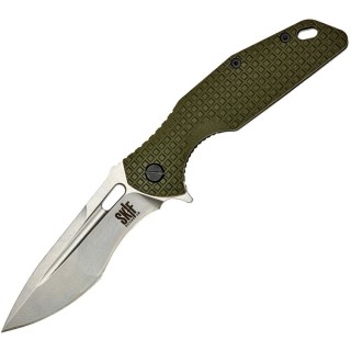 Couteau SKIF Knives Defender Olive Manche G10 Lame Acier 9Cr18MoV IKBS Framelock Clip SKF423SEG - Livraison Gratuite