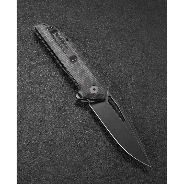 Couteau CMB Lurker Black Manche Micarta Lame Acier D2 IKBS Linerlock Clip CMB10B - Livraison Gratuite 