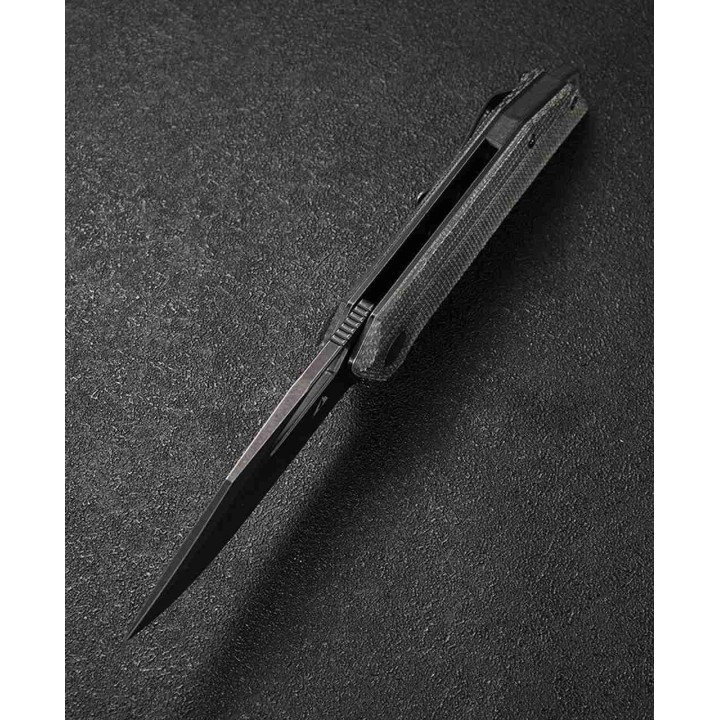 Couteau CMB Lurker Black Manche Micarta Lame Acier D2 IKBS Linerlock Clip CMB10B - Livraison Gratuite 