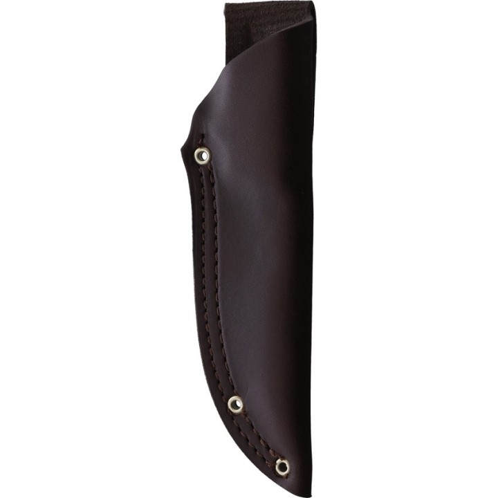 Couteau Bradford Guardian 4 Sheepsfoot Lame Acier N690 Manche Black/Blue G10 Etui Cuir Made USA BRAD4SF013 - Livraison Gratuite