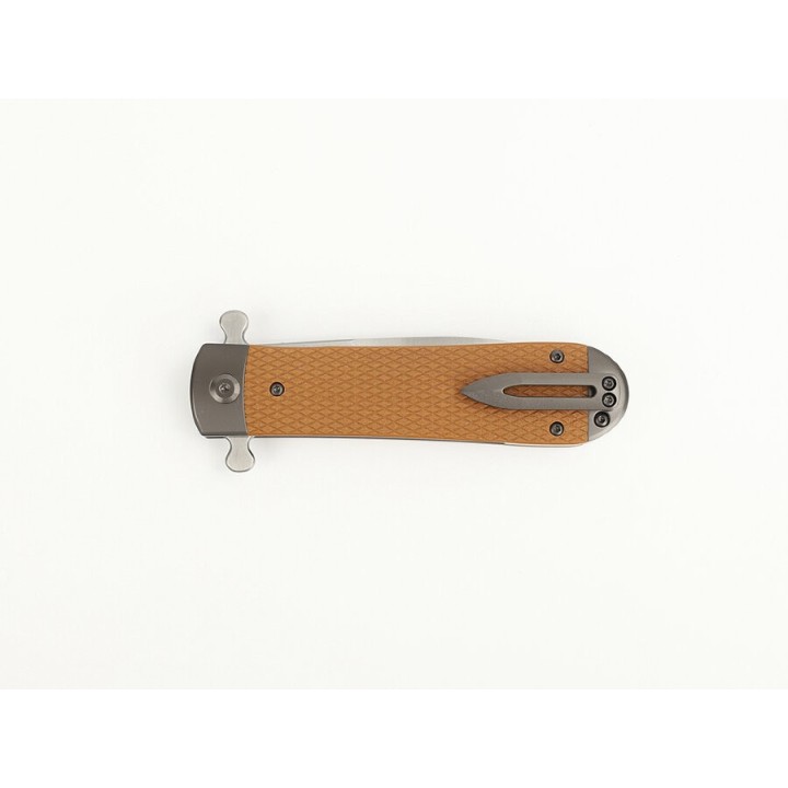 Couteau Ganzo Adimanti Samson Brown Lame Acier D2 Manche G10 Linerlock Clip GASAMSONBR - Livraison Gratuite