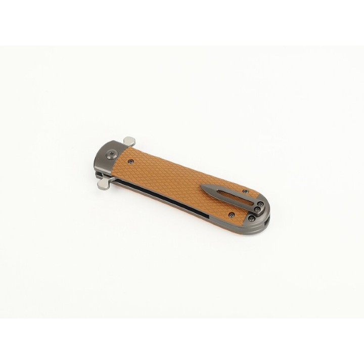 Couteau Ganzo Adimanti Samson Brown Lame Acier D2 Manche G10 Linerlock Clip GASAMSONBR - Livraison Gratuite
