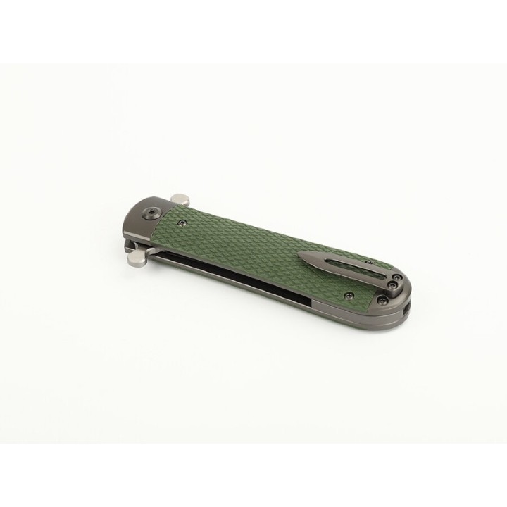 Couteau Ganzo Adimanti Samson Green Lame Acier D2 Manche G10 Linerlock Clip GASAMSONGR - Livraison Gratuite