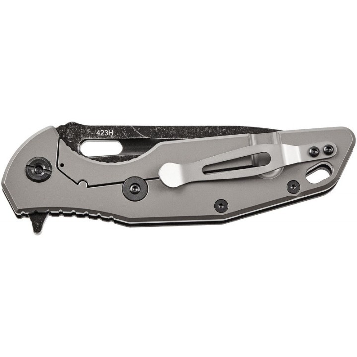Couteau SKIF Knives Defender Black Manche G10 Lame Acier 9Cr18MoV IKBS Framelock Clip SKF423SEB - Livraison Gratuite