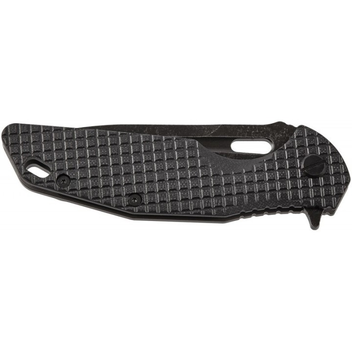 Couteau SKIF Knives Defender Black Manche G10 Lame Acier 9Cr18MoV IKBS Framelock Clip SKF423SEB - Livraison Gratuite