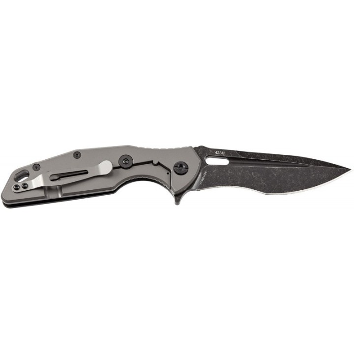 Couteau SKIF Knives Defender Black Manche G10 Lame Acier 9Cr18MoV IKBS Framelock Clip SKF423SEB - Livraison Gratuite