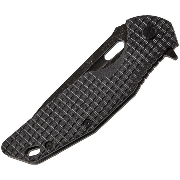 Couteau SKIF Knives Defender Black Manche G10 Lame Acier 9Cr18MoV IKBS Framelock Clip SKF423SEB - Livraison Gratuite