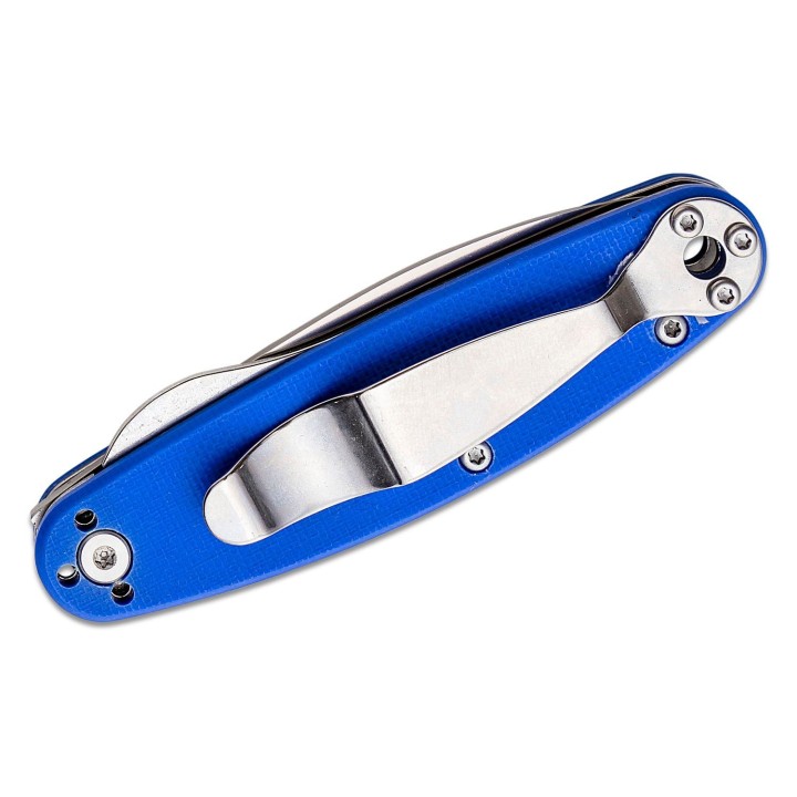 Couteau Esee Churp Blue Lame Acier D2 Manche G10 Linerlock Clip BRKC6 - Livraison Gratuite